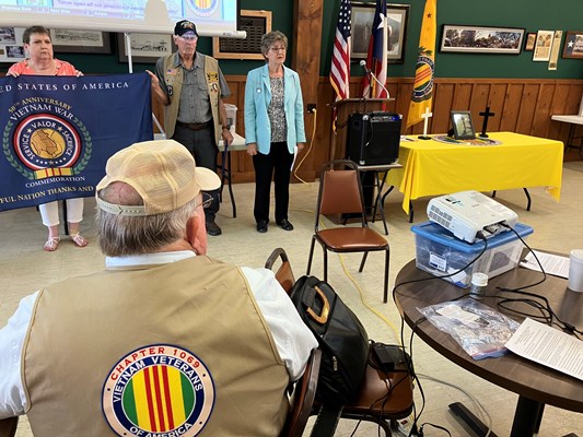 Honorary Partner ceremony for TX VVA Chapter 1069 by the TX Society NSDAR