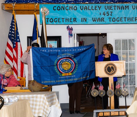 Honorary Partner ceremony for TX VVA Chapter 457 by the Pocahontas Chapter NSDAR.