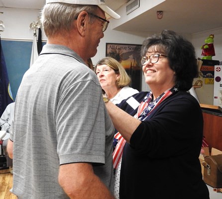 Honorary Partner ceremony for TX VVA Chapter 863 by the Major James Kerr Chapter NSDAR.