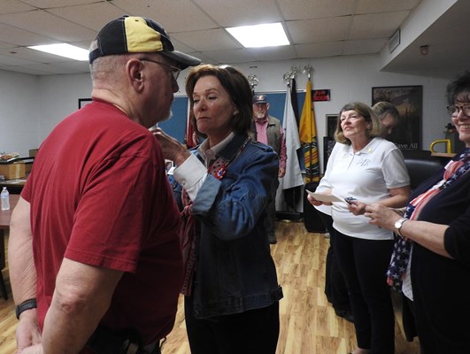 Honorary Partner ceremony for TX VVA Chapter 863 by the Major James Kerr Chapter NSDAR.