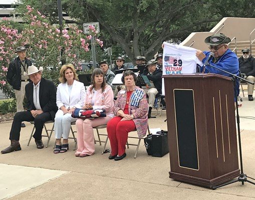 Honorary Partner ceremony for TX VVA Chapter 910 by the Corpus Christi Chapter NSDAR.