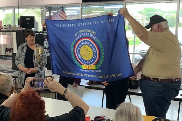 Honorary Partner ceremony for TX VVA Chapter 915 by Thankful Hubbard &#38; Austin Colony Chap. NSDAR