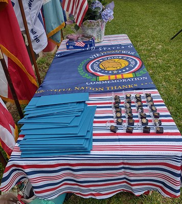 Honorary Partner ceremony for TX VVA Chapter 932 by the Mary Tyler NSDAR.