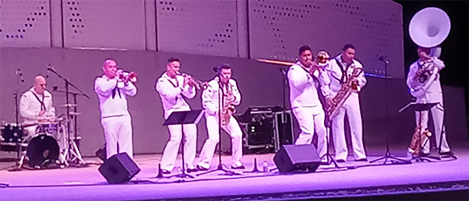 On February 29, 2024, the U.S. Navy SW Jazz Band entertained the audience at the Scottsdale Arts Eas
