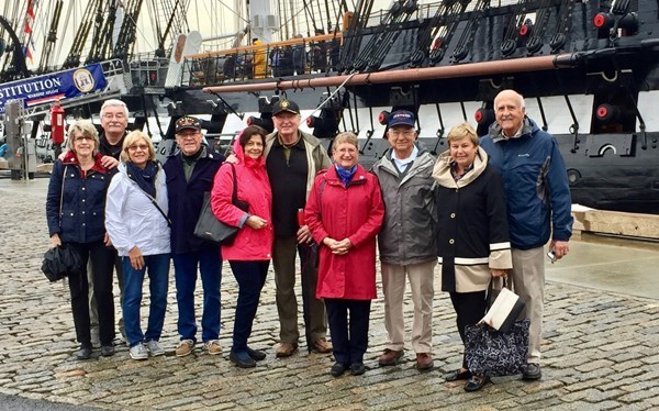 Vietnam veterans and their wives enjoyed the USS Constitution Vietnam Veterans Underway cruise that 