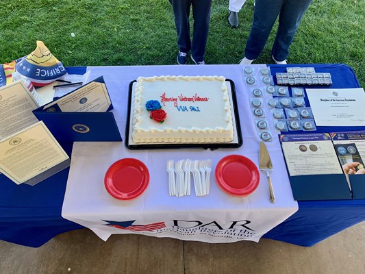 Honorary Partner ceremony for Utah VVA Chapter 961 by the Utah Color County Chapter NSDAR.