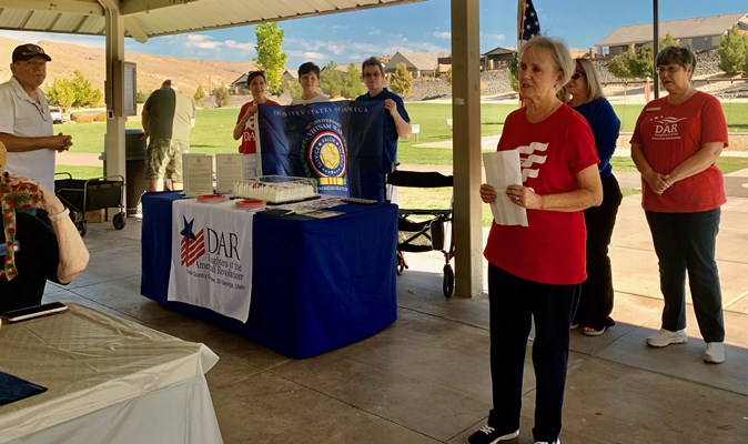 Honorary Partner ceremony for Utah VVA Chapter 961 by the Utah Color County Chapter NSDAR.
