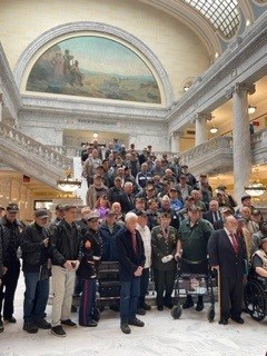 Honorary Partner ceremony for the Utah VVA State Council by the Utah Golden Spike Chapter NSDAR.