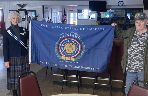 Honorary Partner ceremony for VT VVA Chapter 601 Vietnam veterans by the VT State Society NSDAR.