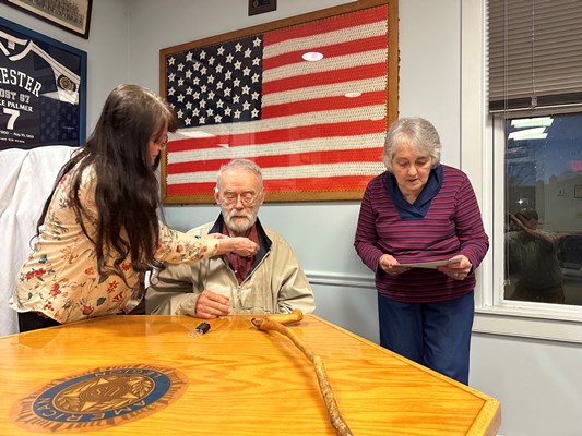 Honorary Partner ceremony for VT VVA Chapter 723 by the VT Cavendish-William French Chapter NSDAR.