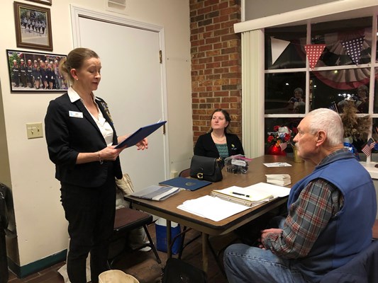 Honorary Partner ceremony for VT VVA Chapter 753 by the VT Green Mountain Chapter NSDAR.