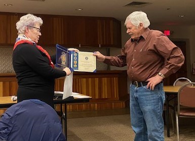 Honorary Partner ceremony for VT VVA Chapter 843 by the VT Battleboro Chapter NSDAR.