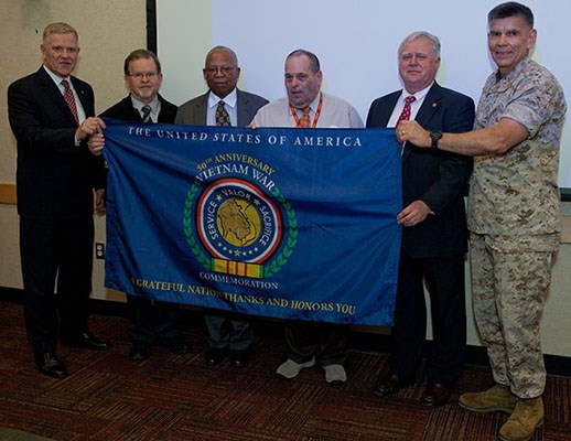 VIETNAM 50TH ANNIVERSARY COMMEMORATIVE PROGRAM CERTIFICATE PRESENTED TO MCICOM.  Major General Peter