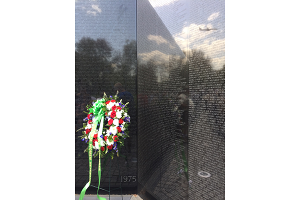 Photo taken of the Wall during the Vietnam Women Veterans Conference.