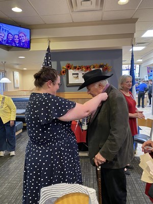 Honorary Partner ceremony for WI VVA Chapters 221 &#38;  729 by the WI Fay Robinson Chapter NSDAR. 