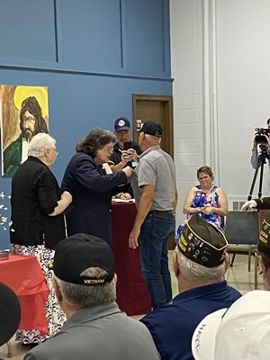 Honorary Partner ceremony for WI VVA Chapter 351 by the WI Appleton Chapter NSDAR. 