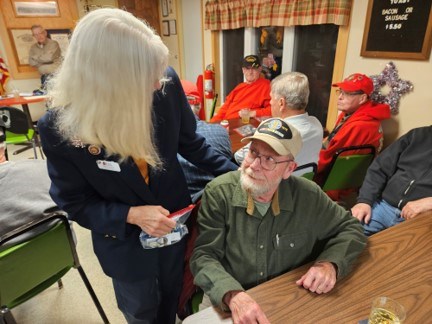 Honorary Partner ceremony for WI VVA Chapter 409 by the WI Ft. Atkinson-Eli Pierce Chapter NSDAR. 