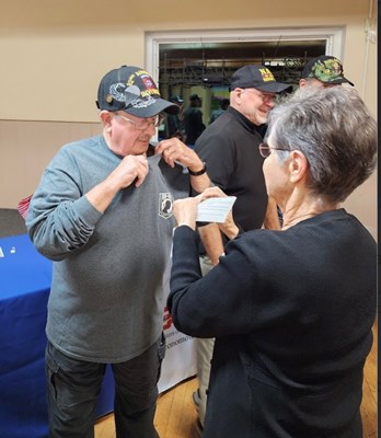 Honorary Partner ceremony for WI VVA Chapter 635 by members of the WI Oconomowoc Chapter NSDAR.