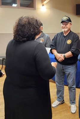 Honorary Partner ceremony for WI VVA Chapter 635 by members of the WI Oconomowoc Chapter NSDAR.
