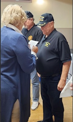 Honorary Partner ceremony for WI VVA Chapter 635 by members of the WI Oconomowoc Chapter NSDAR.