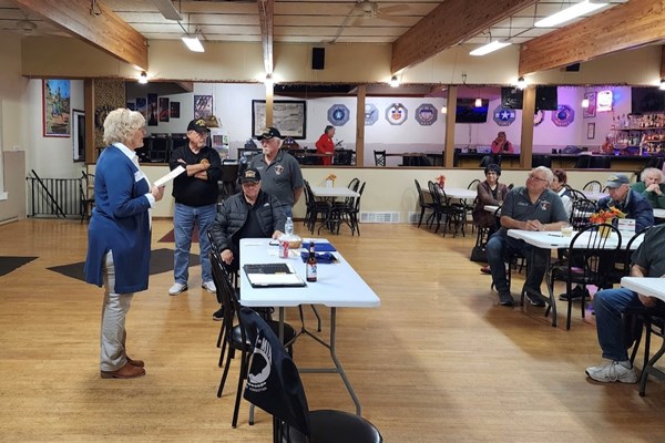 Honorary Partner ceremony for WI VVA Chapter 635 by members of the WI Oconomowoc Chapter NSDAR.