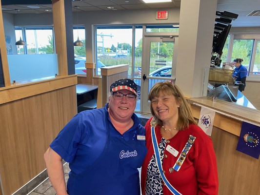 Honorary Partner ceremony for WI VVA Chapter 767 by members of the WI Kenosha Chapter NSDAR.