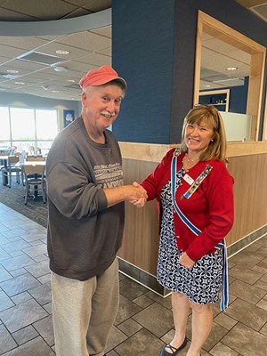 Honorary Partner ceremony for WI VVA Chapter 767 by members of the WI Kenosha Chapter NSDAR.