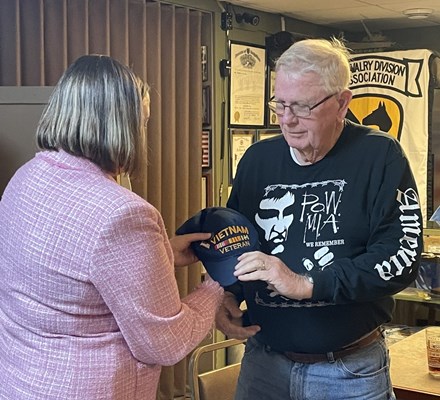 Honorary Partner ceremony for WI VVA Chapter 921 by the Mary Worrell Knight Chapter NSDAR.