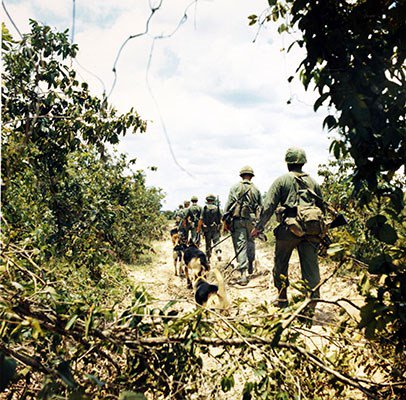 scout, 38th Scout Dog Platoon, 25th Infantry Division, handler, patrol, jungle