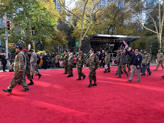 2023 NYC Veteran&#39;s Day photo taken along the parade route.