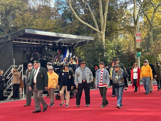 2023 NYC Veteran&#39;s Day photo taken along the parade route.