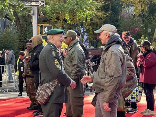 2023 NYC Veteran&#39;s Day photo taken along the parade route.