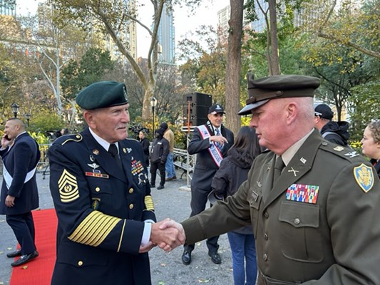 2023 NYC Veteran&#39;s Day photo taken along the parade route.