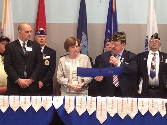 Salem State University&#39;s veterans affairs office and the alumni association recognized their alumni 
