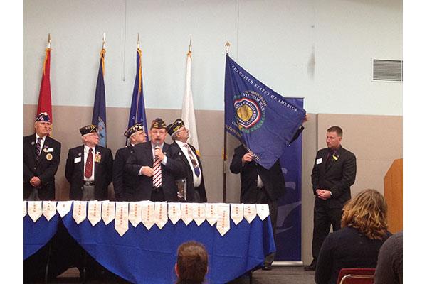 Salem State University&#39;s veterans affairs office and the alumni association recognized their alumni.