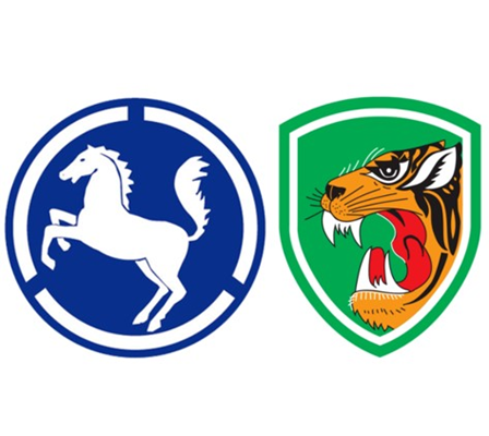 ROK Army 9th Infantry (White Horse) Division (left) and Capital Mechanized Infantry (Tiger) Division