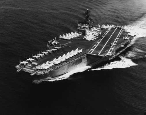 Attack aircraft carrier USS KITTY HAWK (CVA-63) (US Navy)
