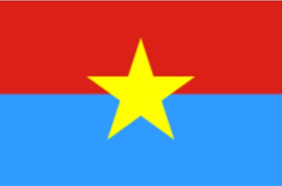 Viet Cong (military arm of the NLF) Flag, 1960