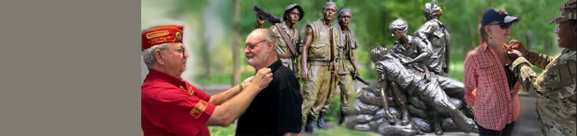 Vietnam veterans pinned in Welcome Home! slide