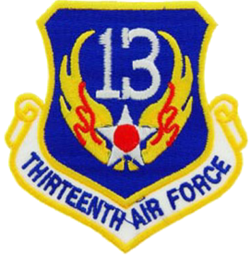 13th Air Force patch (Together We Served)