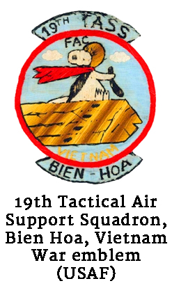 19th Tactical Air Support Squadron, Bien Hoa, Vietnam War emblem (USAF)