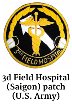 The 3d Field Hospital (Saigon) patch (U.S. Army)
