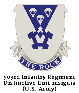 503rd Infantry Regiment Distinctive Unit insignia (U.S. Army)