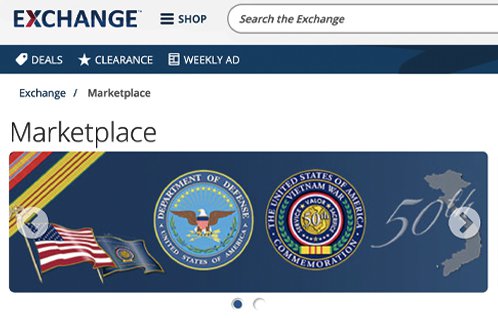 Graphic link to AAFES Marketplace for VWC merchandise purchases