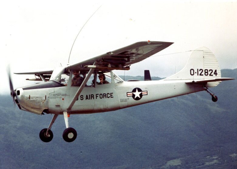 Photo of a Vietnam War-era  U.S. Air Force Cessna O-1 Birddog. (U.S. Air Force)