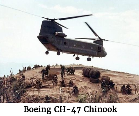 Photo of a Boeing CH-47 Chinook.