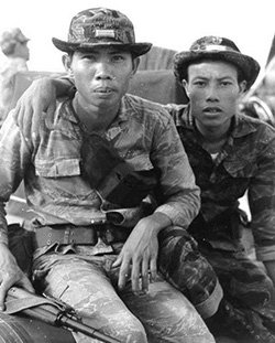 CIDG Soldiers aboard Coast Guard Cutter