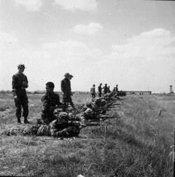 CIDG Trainees with M-16 Rifles