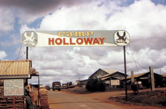 Photo of Camp Holloway, II Corps, in South Vietnam in 1965.