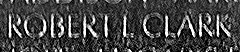 Engraved name on The Wall of Chief Warrant Officer Three George A. Clark, U.S. Army
